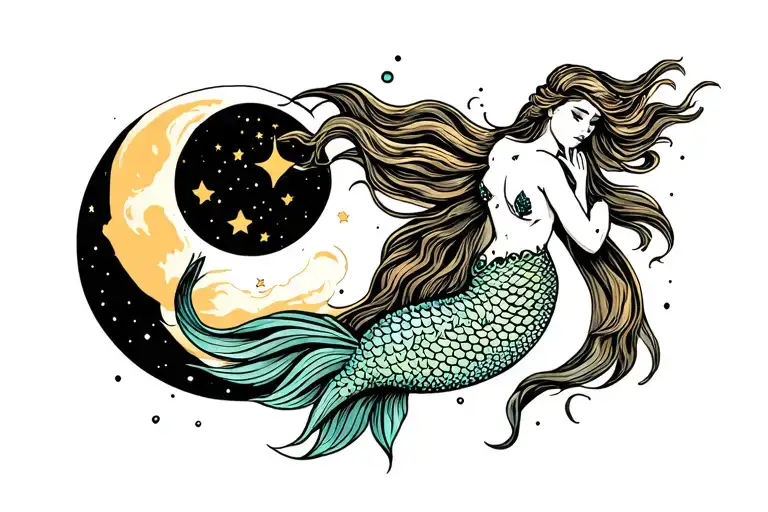 Mermaid Sol Y Luna