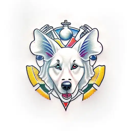 White Swiss Shepherd Kombucha Chef Knife Vegetables