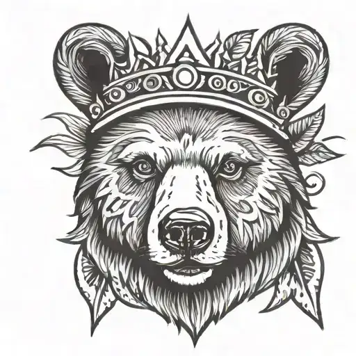 Bear Sun Crown Made