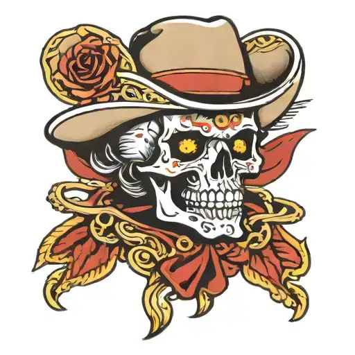 Skull Cowboy Hat