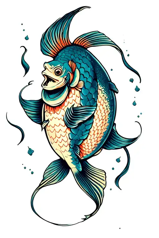Scary Circling Pisces Fish