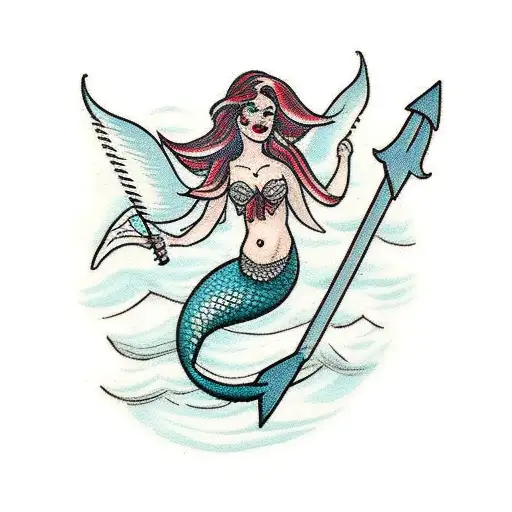 Mermaid With An Arrow