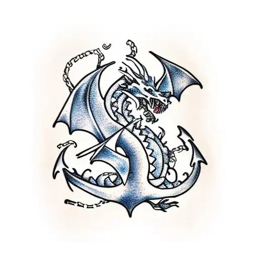 Dragon Bitting The Anchor