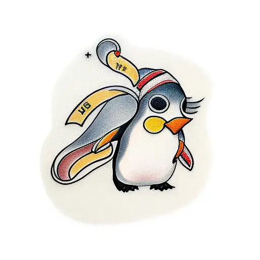 Penguin Black And Gold