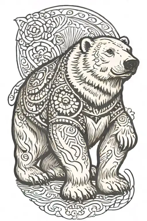 Polar Bear With Turtle Shell