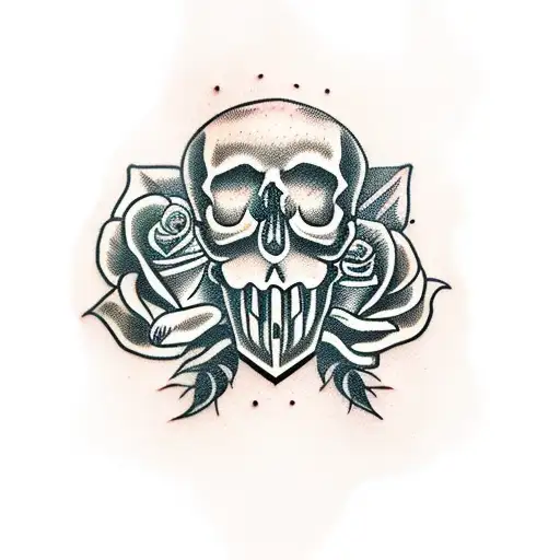 Skull And Roses