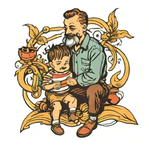 Child And Father And Son