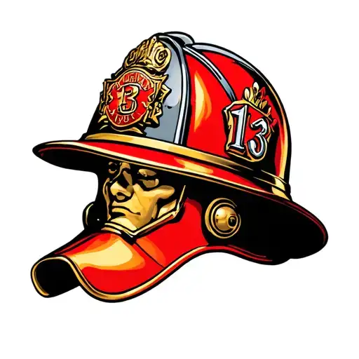 Lucky 13 Fire Chief Helmet