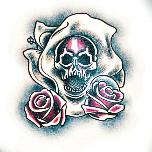 Skull And Roses