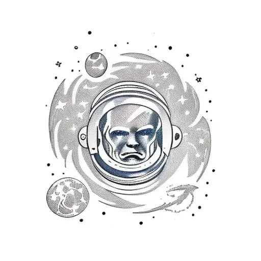 A Astronaut Person By Side