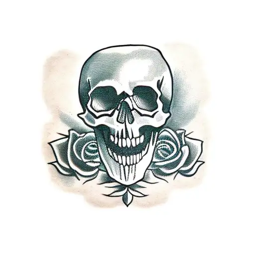 Skull With X In Mouth