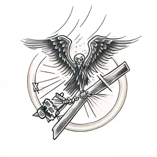 Phoenix Carrying A Cross