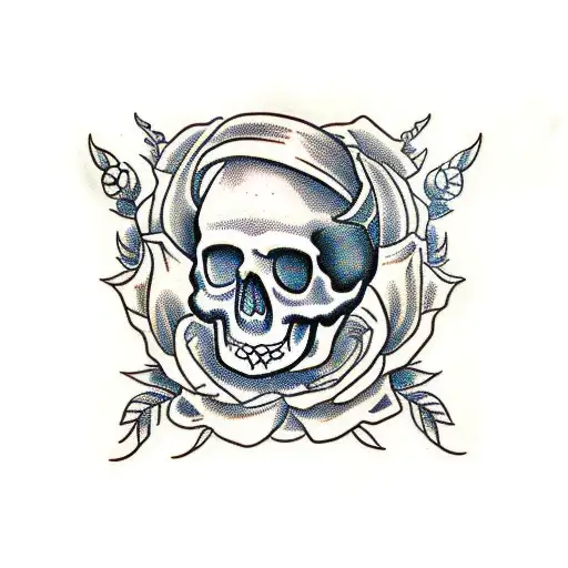 Skull And Roses