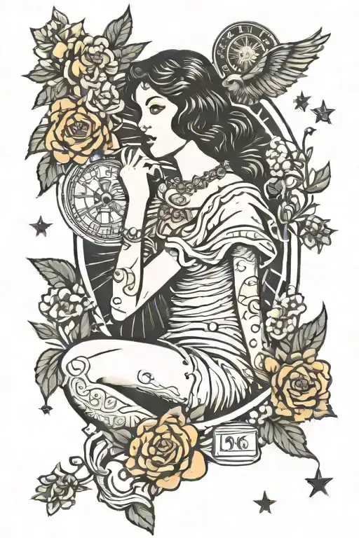 The Girl And The Zodiac Sign Virgo