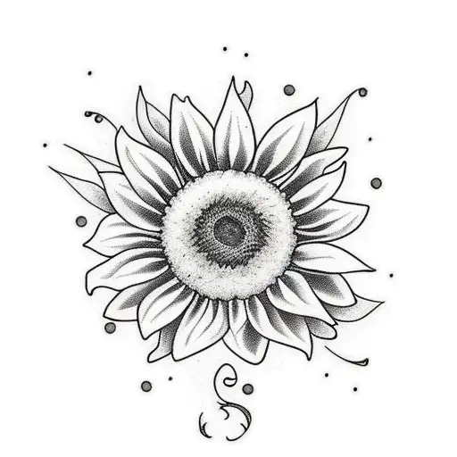 Sunflower With Butterflies