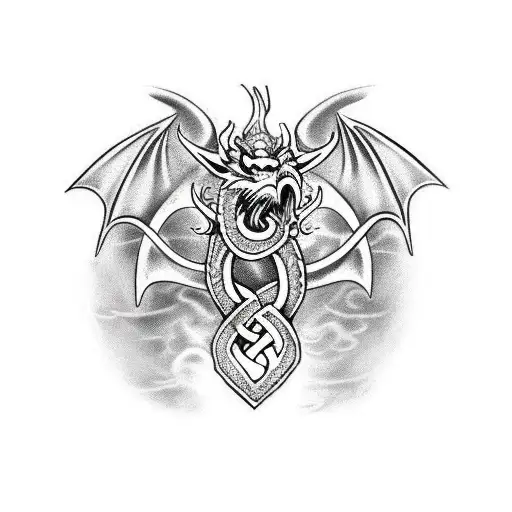 Viking Knotwork Dragon