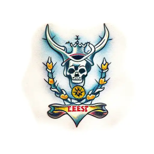 Chest And Laurel Crown