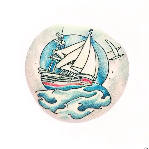 Ship And Earth Globe