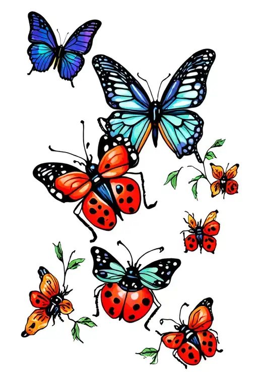 Ladybug & Butterfly