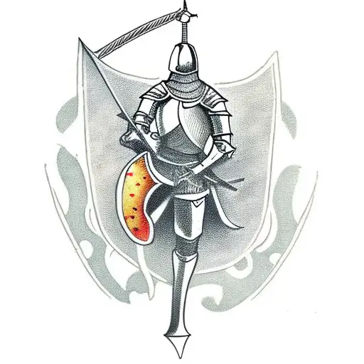 Medieval Knight On Horse