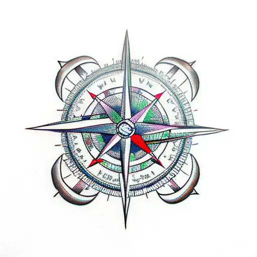 Compass With Indian Arrow