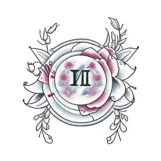 Flowers With Nurse Symbol With Name Olivia