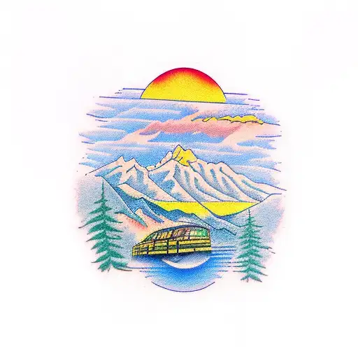 Grenoble Telepherique Cable Cars Alpes Sunset