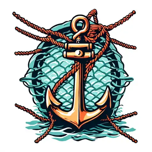 Fish Net Boat Anchor