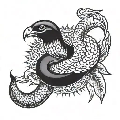 Snake And Dove Carrying