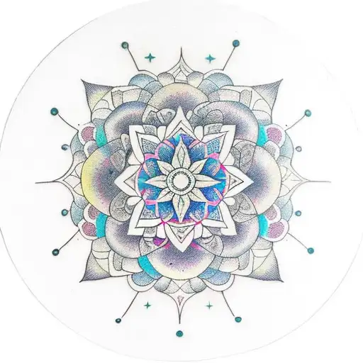 Mandala To Cover A Birthmark Which Is 7 Inches Long And 3 Inches Wide