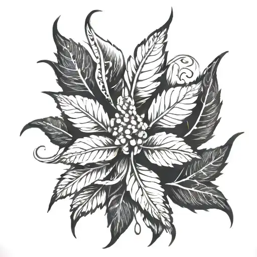 Cover Up Tattoo That Will Cover Up A Weed Leaf On The Left Chest