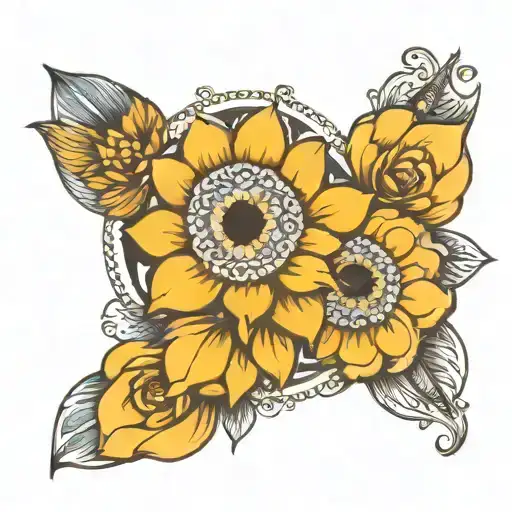 Sugar Skull Boho Mandala Medallion Lotus