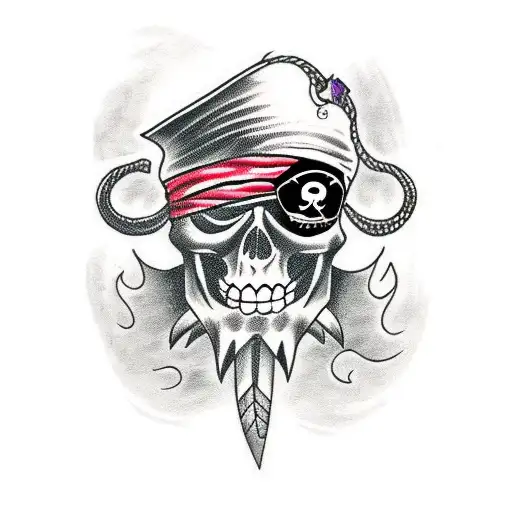 Sideways Pirate Head