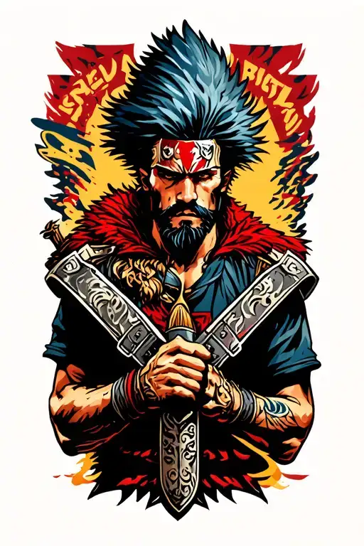 Michael Archangle Warrior Wielding