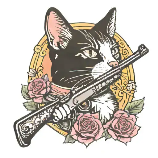 Cat With A Gun