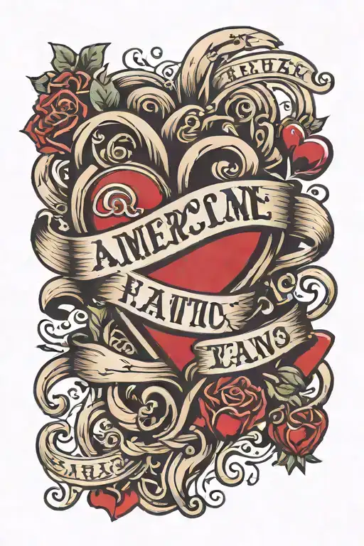 Lettering And Heart