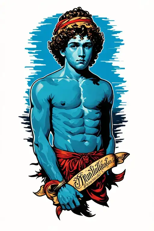 Young Naive Man Who Has Enormous Will And Strength