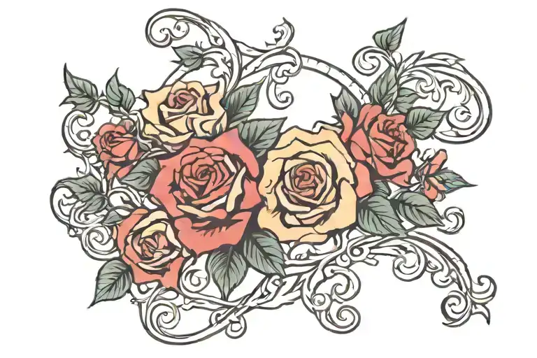 Luna With Rose Vines Wrapped