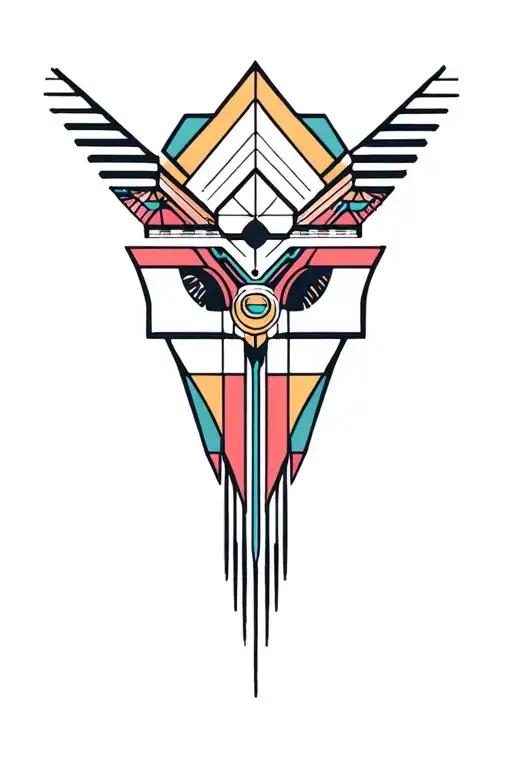 Synthesizer Cirquit Geometric Design Under Knee Color