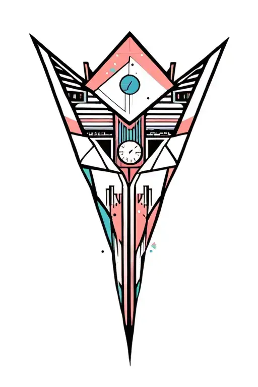 Synthesizer Cirquit Geometric Design Under Knee Color