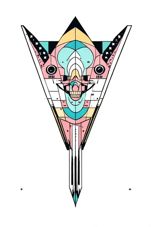 Synthesizer Cirquit Geometric Design Under Knee Color
