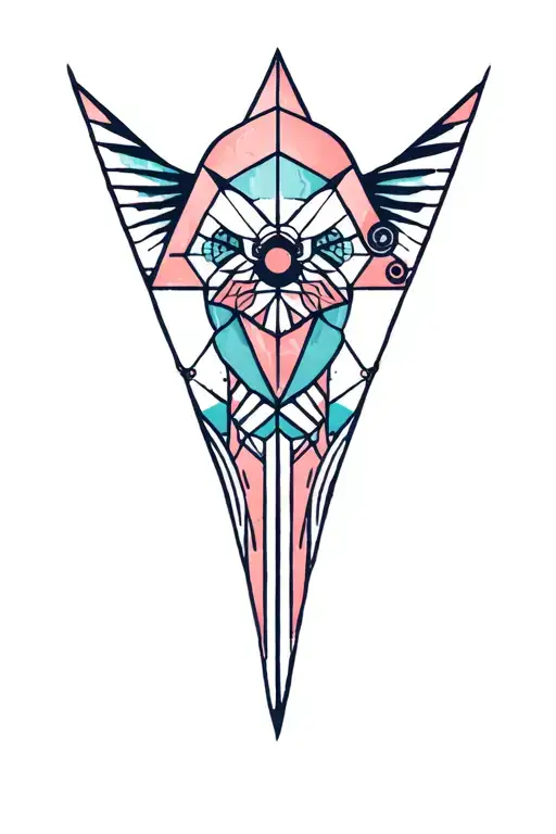 Synthesizer Cirquit Geometric Design Under Knee Color