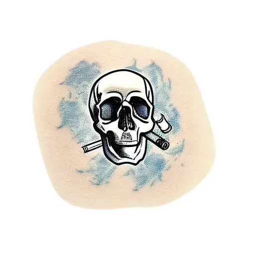 Skull And Cigarette