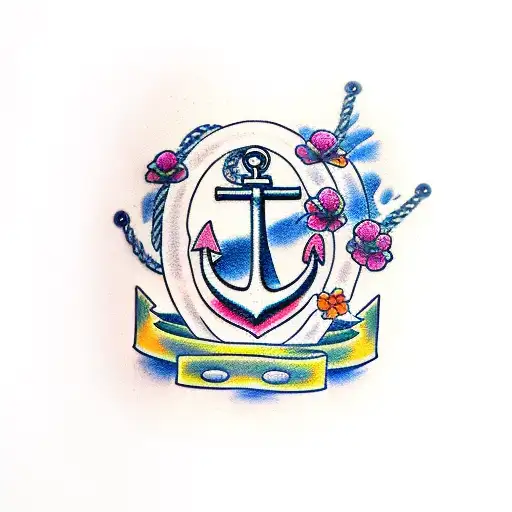 Anchor With California Poppy