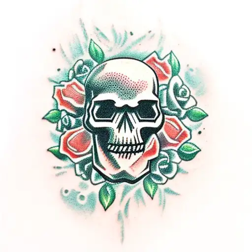 Skull And Roses