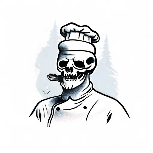 Chef Boyardee As The Grim Reaper With Blade