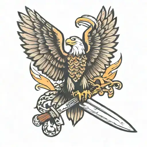 Eagle A Knife Stabbing