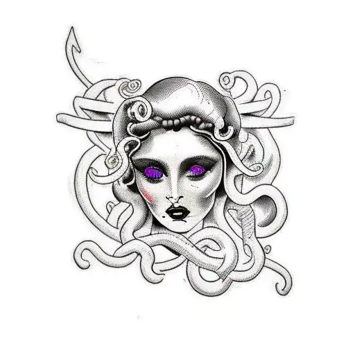 Medusa Bonita Com Rosto Angelical