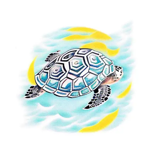 Maori Sea Turtle Graphic
