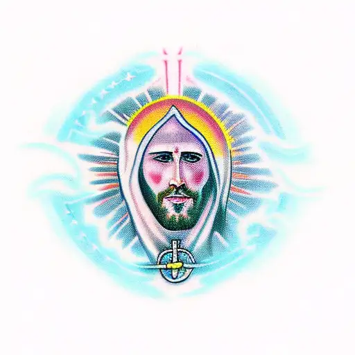 Jesus Christ Alien Portrait